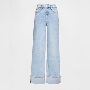 GAP high rise stride cuffed wide-leg jeans (27)
